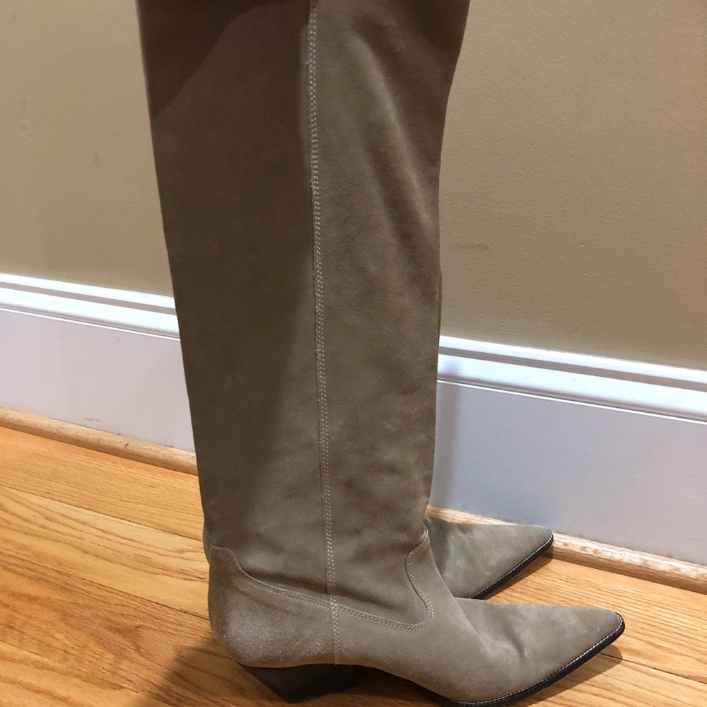 Michael Kors suede cowboy boots